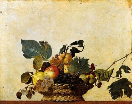 Basket of Fruit, a still life painting Caravaggio